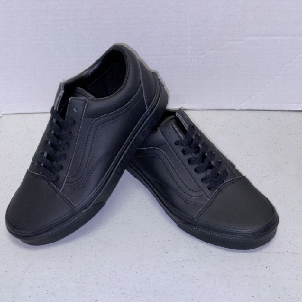 Vans Old Skool Classic Tumble black leather